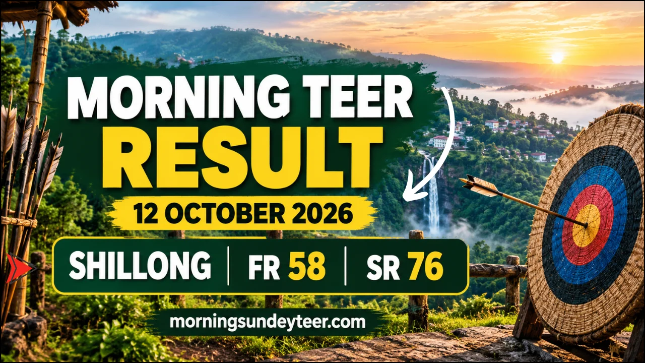 Morning Teer Result 12 October 2026: Shillong FR SR and Daily Number Guide